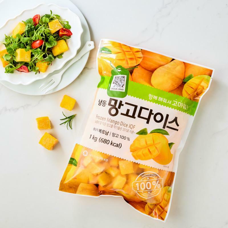 냉동 망고 다이스 1kg