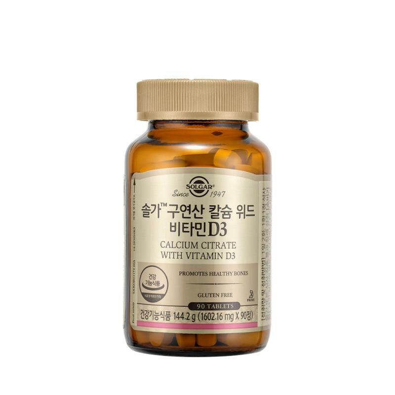 솔가 구연산 칼슘 위드 비타민D3 90정